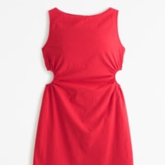 Red Cutout Mini Dress - Abercrombie & Fitch - Picture 1 of 2